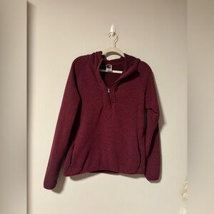 The North Face Maroon Crescent Sunshine Fleece 1/4 Zip XL
